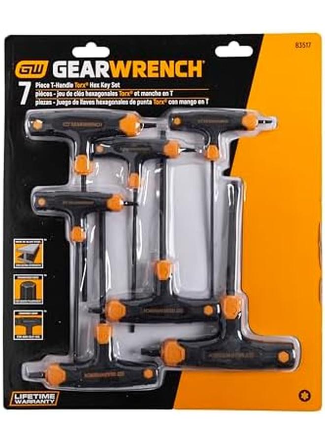 GearWrench 7 Piece T Handle Torx Key Set 83517 - Image 3