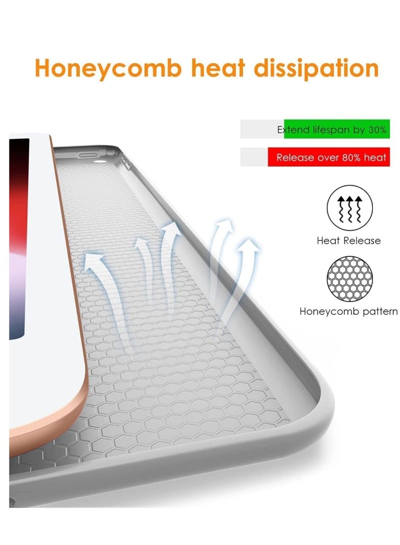 iPad 9th/8th/7th Generation case (2021/2020/2019) iPad 10.2-Inch Case with Pencil Holder [Sleep/Wake] Slim Soft TPU Back Smart Magnetic Stand Protective Cover Cases (Gray) - Image 4