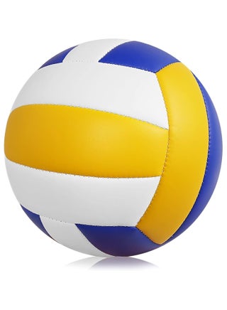 18 Panel Volleyball | Official Size Volley Ball | Size 5 PU Leather Soft Volleyball | For Indoors, Outdoors & Beaches | Professional Volleyball for Adults & Kids