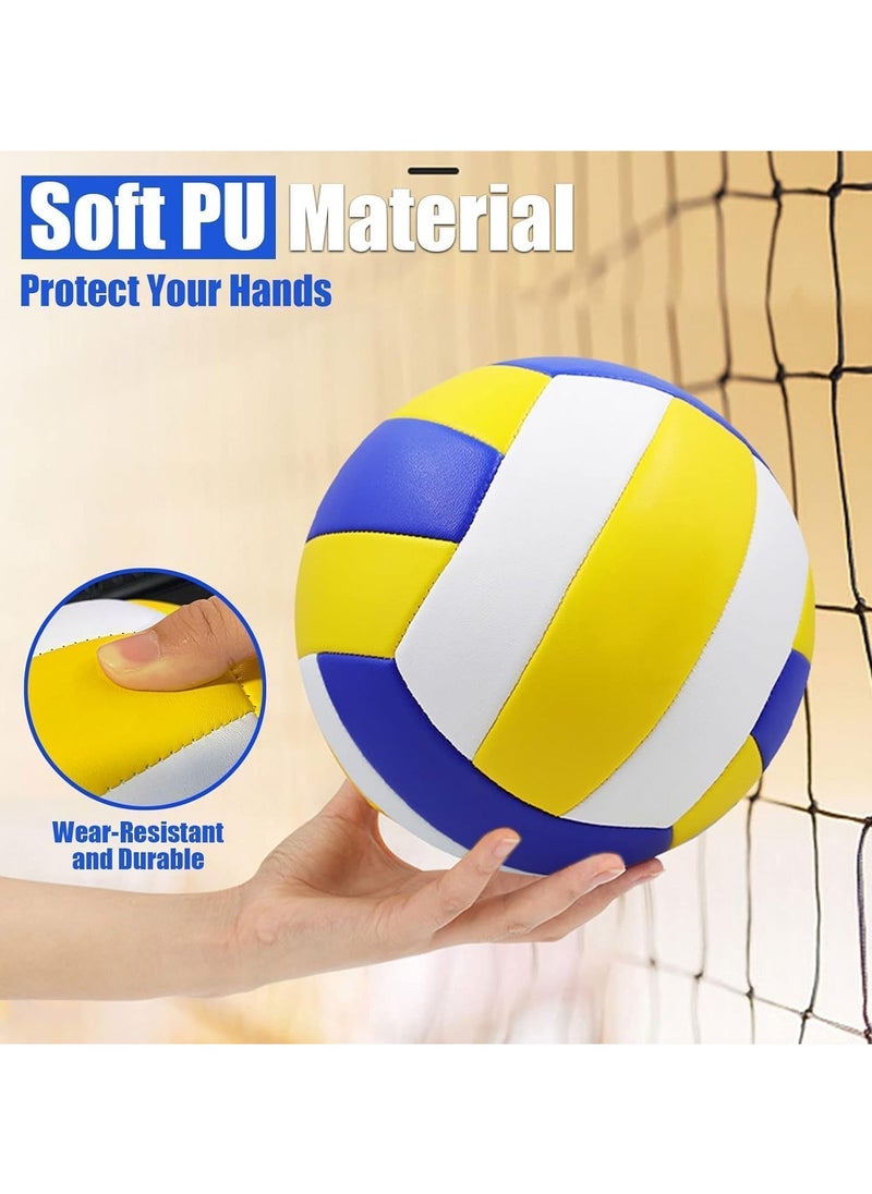 Generic 18 Panel Volleyball | Official Size Volley Ball | Size 5 PU Leather Soft Volleyball | For Indoors, Outdoors & Beaches | Professional Volleyball for Adults & Kids  - Image 2