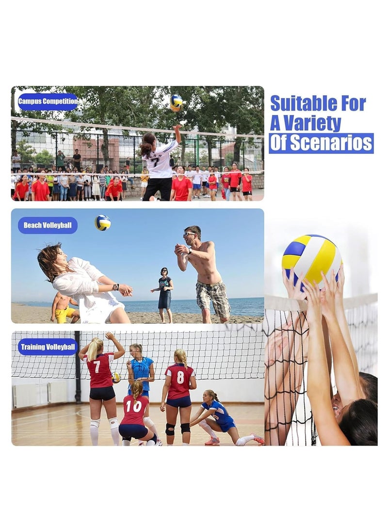 Generic 18 Panel Volleyball | Official Size Volley Ball | Size 5 PU Leather Soft Volleyball | For Indoors, Outdoors & Beaches | Professional Volleyball for Adults & Kids  - Image 5
