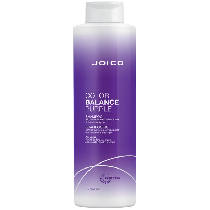 Joico Color Balance Purple Shampoo for Cool Blonde and Gray Hair | 33.8 Fl Oz - Image 1
