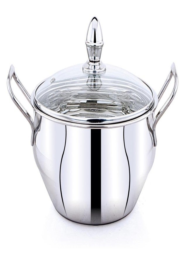 luxuria Heavy Gauge Zara Dish with Lid & Knob for Cook & Serve - 850 ml (Size - 20cm) - Image 1