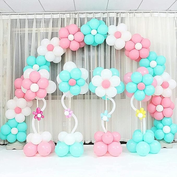 ZERECORD Balloon Flower Clip, Glue Dot, Balloon Ribbon White, Balloon Arch For Garland Making Pack Of 38 pcs - Image 4