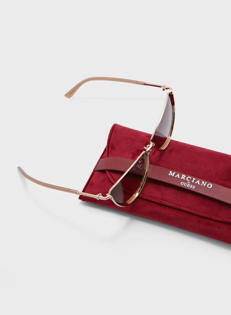 GUESS BY MARCIANO Modified Rectangle Sunglasses