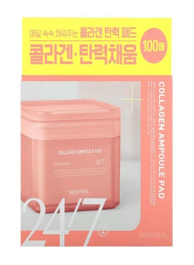 MEDIHEAL Collagen Ampoule Pad 100 Pads 5.74 fl oz 170 ml - Image 2