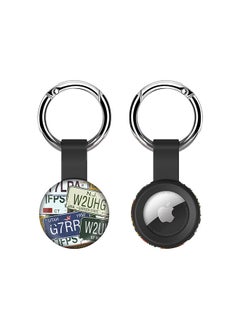 Stylizedd Airtag Case Metal Key Ring with Tough Case for Apple Airtag cover - Number Plates  - Image 1