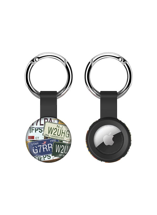 Stylizedd Airtag Case Metal Key Ring with Tough Case for Apple Airtag cover - Number Plates  - Image 1
