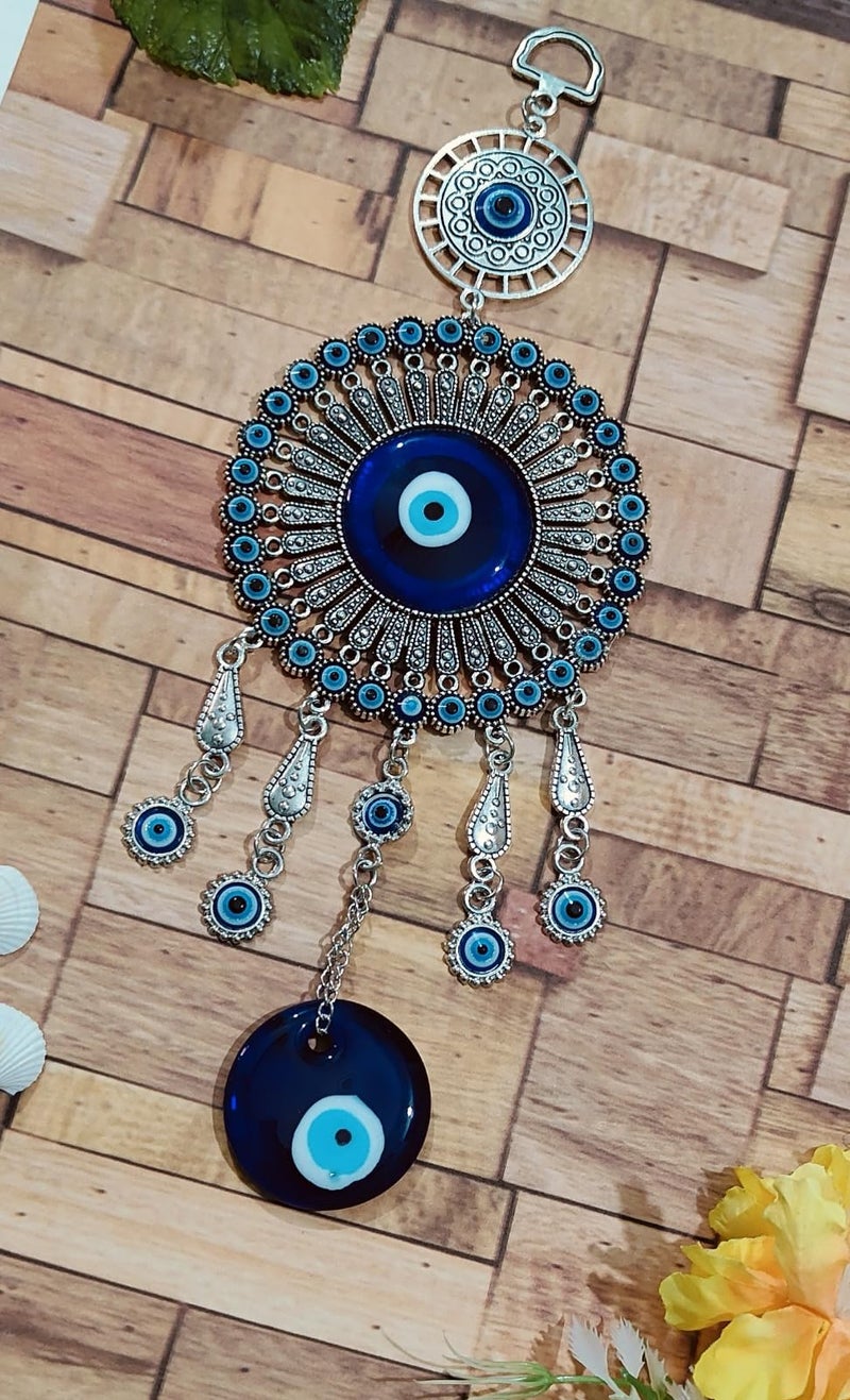 ARTISKRITI Evil Eye Hanging Nazar Battu for Home Entrance Decoration, House Main Door Decor Hanging Decorative Items, Feng Shui Items for Good Luck, Housewarming Gift - Image 2