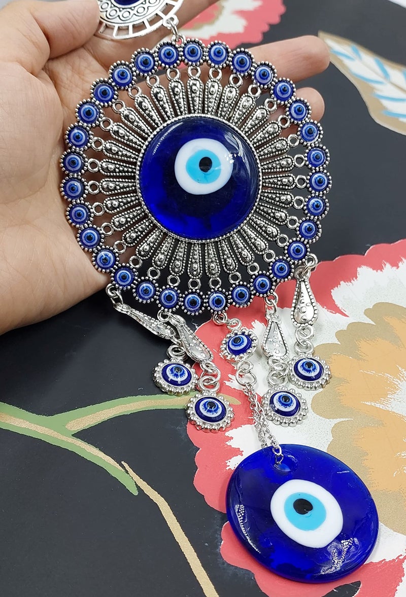 ARTISKRITI Evil Eye Hanging Nazar Battu for Home Entrance Decoration, House Main Door Decor Hanging Decorative Items, Feng Shui Items for Good Luck, Housewarming Gift - Image 3