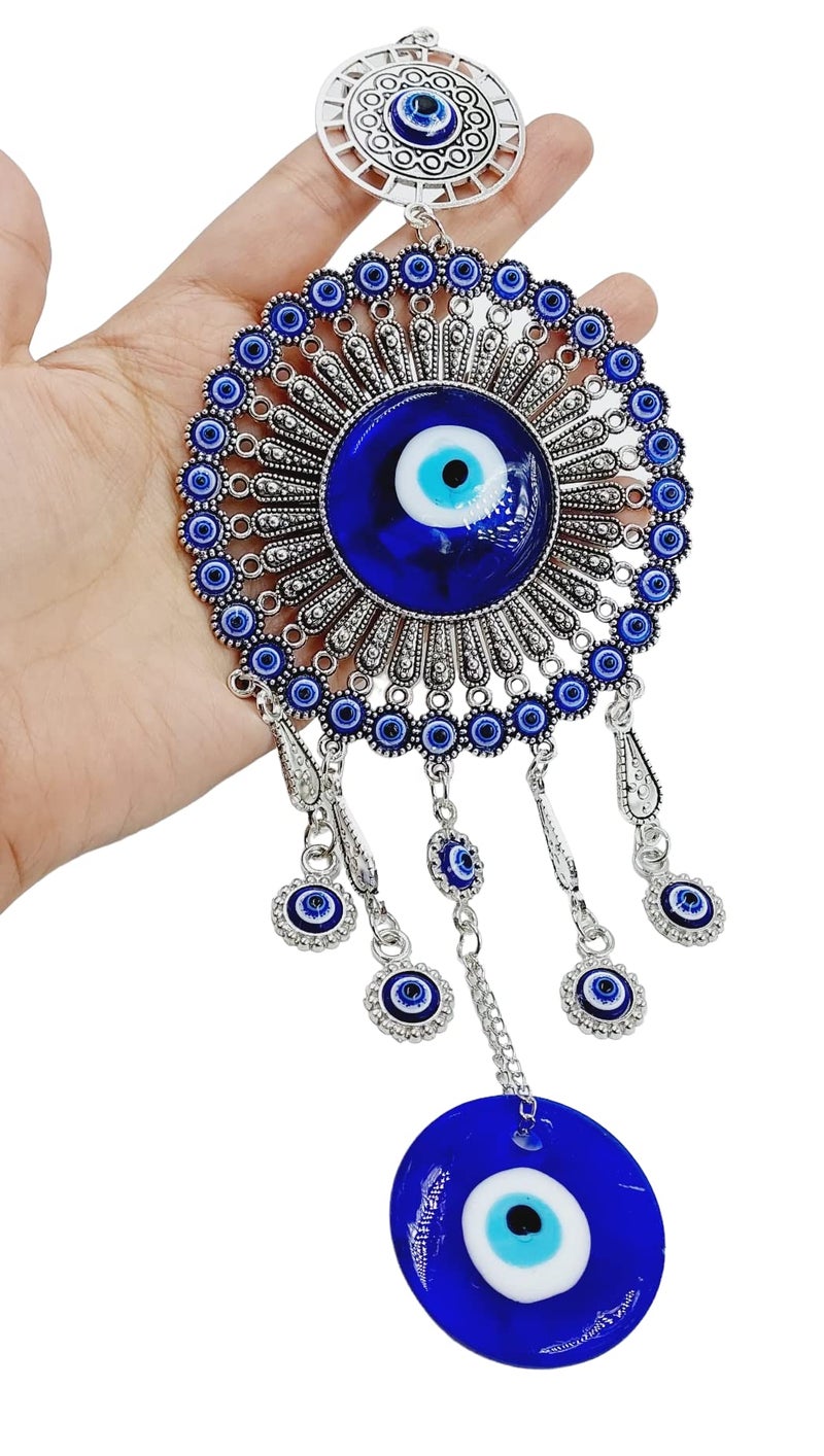 ARTISKRITI Evil Eye Hanging Nazar Battu for Home Entrance Decoration, House Main Door Decor Hanging Decorative Items, Feng Shui Items for Good Luck, Housewarming Gift - Image 1
