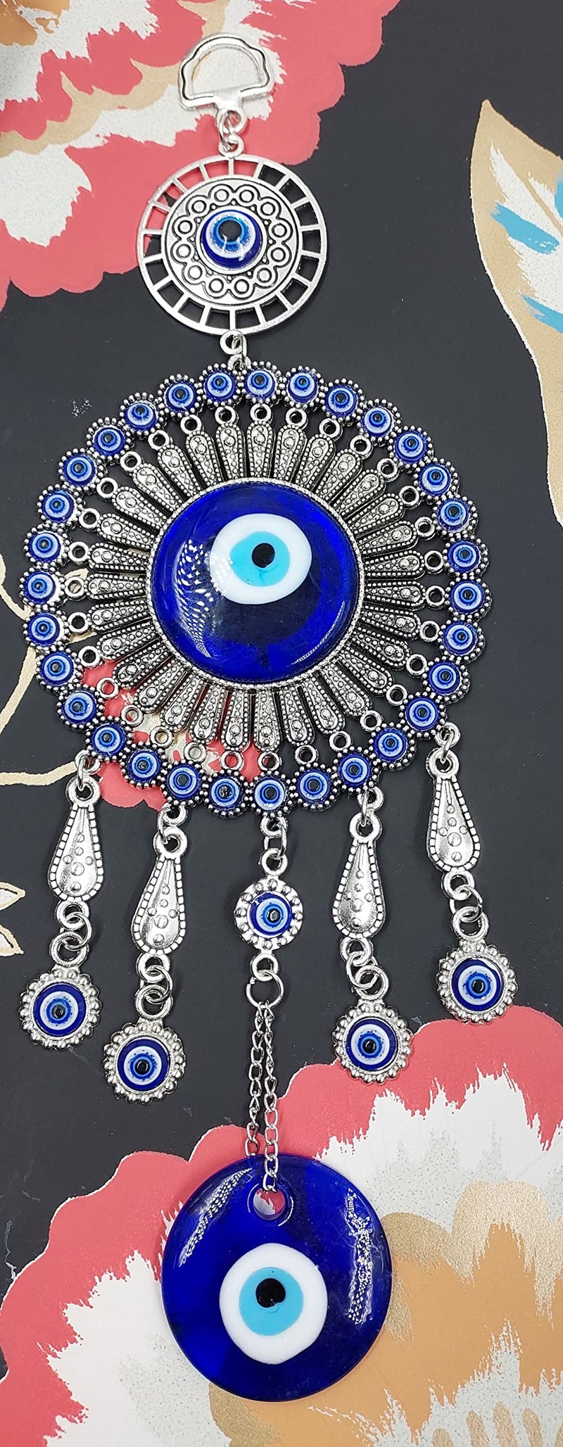 ARTISKRITI Evil Eye Hanging Nazar Battu for Home Entrance Decoration, House Main Door Decor Hanging Decorative Items, Feng Shui Items for Good Luck, Housewarming Gift - Image 5