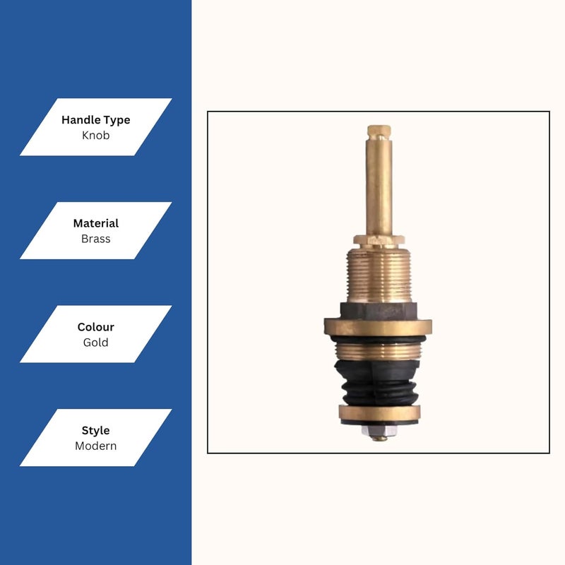 New Ware Jaguar Tap Spindle 35x15mm Replacement Disc for Jaguar Continental Type Models Hot Cold Faucet Valve for Bathroom and Kitchen Conti Type Flush Spindle - Image 5