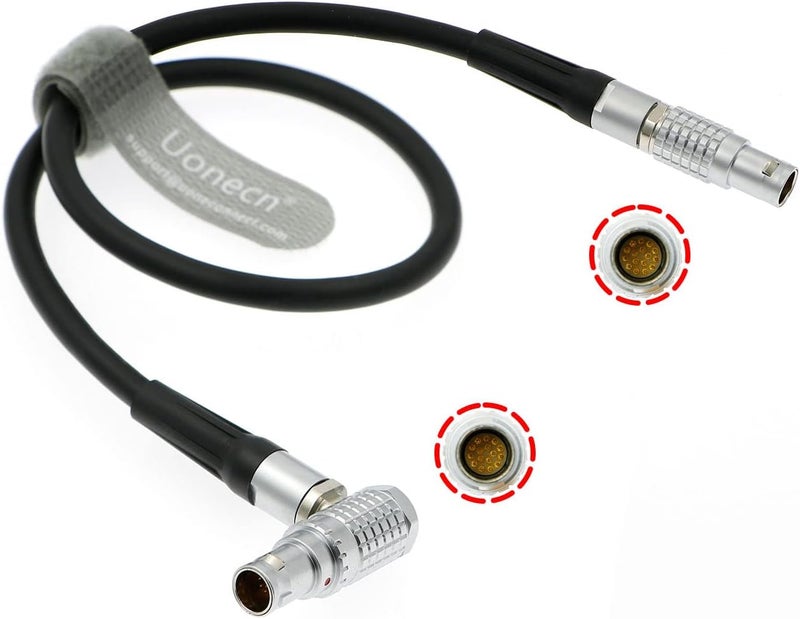 Uonecn LCD EVF Cable FGG.1b 16 Pin Male to FHG.1b 16 Pin Male for Red Epic and Scarlet Cameras - Image 1