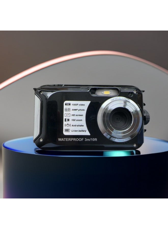 3000 Million Pixel Waterproof High Definition Digital Camera 1080p Wp05 Underwater Video Camera Photography Equipment-Color:Standard English Blue  - Image 5