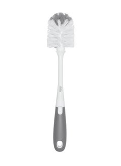 OXO TOT رف تجفيف قابل للحمل مع فرشاة للزجاجات - رمادي  - Image 3