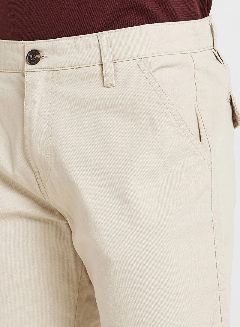 BRAVE SOUL Mens Cotton Twill Chino Short