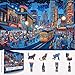 Blueforest 500 Piece Puzzles for Adults Clearance Street Blues Cityscape Vintage Night Scene with Musicians Hard Difficult Challenging Unique Puzzles for Gifts Party Games Family Fun 23 X 15 Dust Free - Image 2