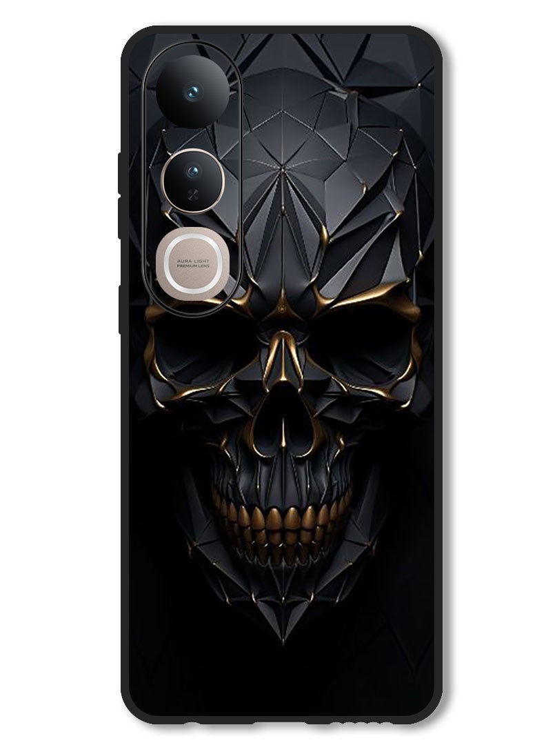 Theodor Case Compatible with Vivo V50 Lite Protection Shockproof Bumper Cover Skull Art - Image 1