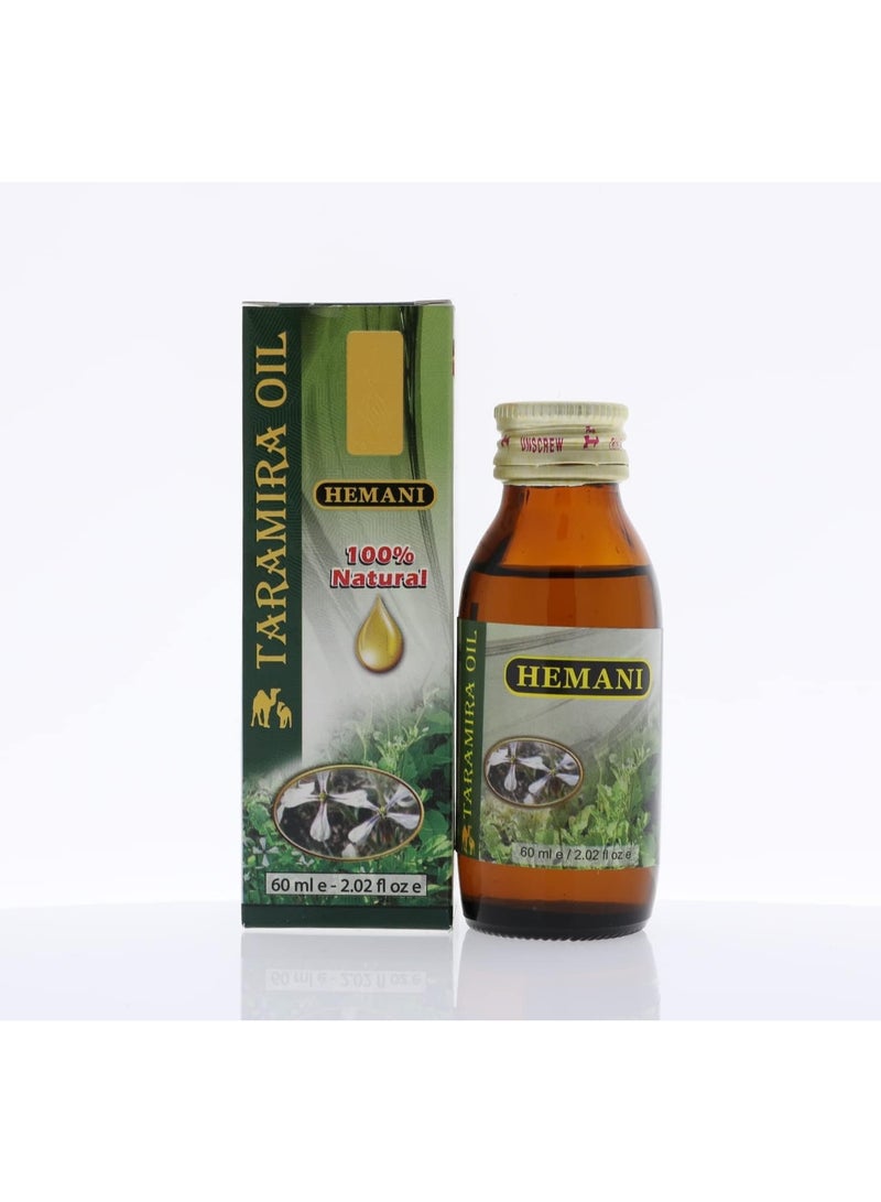 Hemani Taramira Oil 60ml | 100% Natural Oil for Hair Fall Control, Dandruff Treatment, Scalp Nourishment & Hair Strength - Image 2
