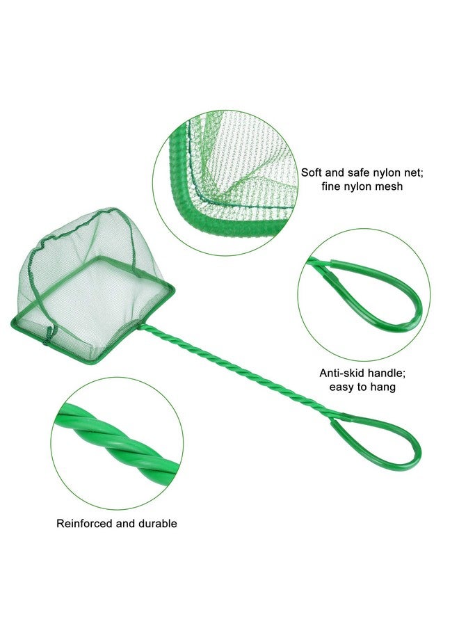 Mogoko 2 Pack Aquarium Net Fish Net, 5.0 Inch Fish Tank Net Large, Fine Mesh Aquarium Net With 10.0 Inch Long Plastic Handle For Fish Tank  - Image 3