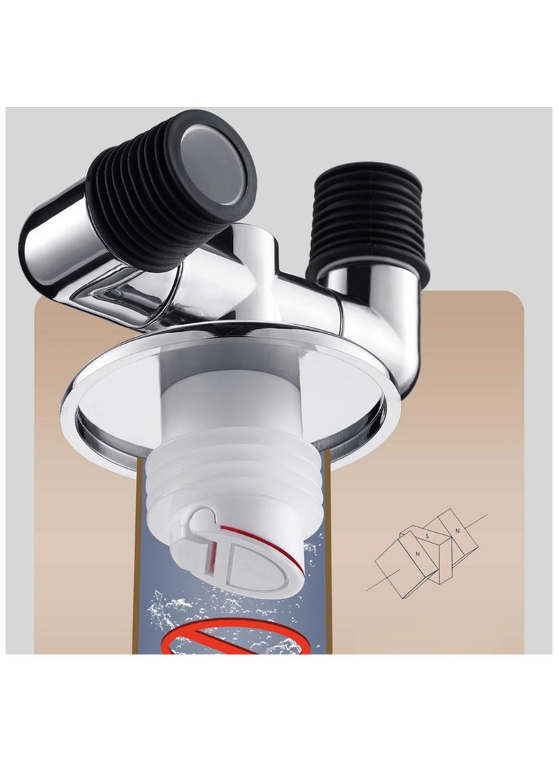 Zikra Washing Machine Floor Drain Adapter, Dual Purpose Connector Floor Drain Adapter, Sewer Tee Joint Adapter for Washing Machine, Tee Joint Adapter  Connector Drain Catcher Sealing Tool - Image 2