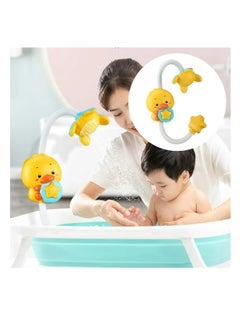 MUMS PLANET Baby Bath Toys Electric Duck Water Pump with Hand Shower Sprinkler for Kids, Bathtub Shower Toy Game for Boys Girls, Kids Toys For Bath T  - Image 2