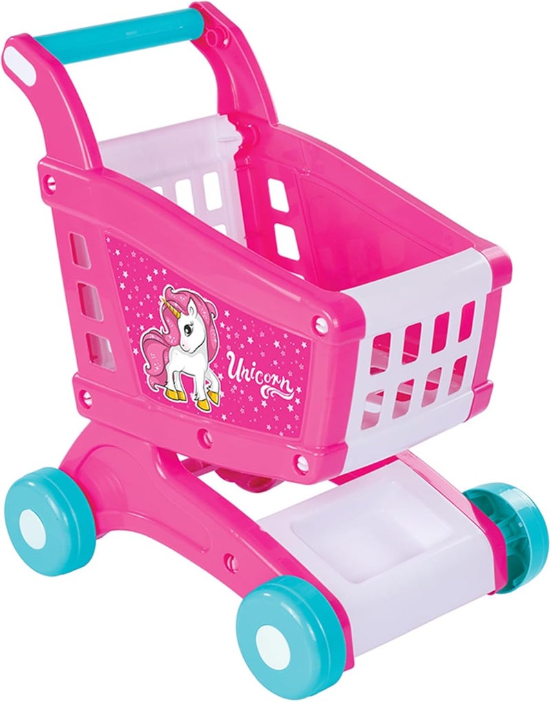 Dolu Unicorn Shopping Cart (40 * 30 * 48 CM) - For Ages 2+ Years Old - Multicolored - Image 1