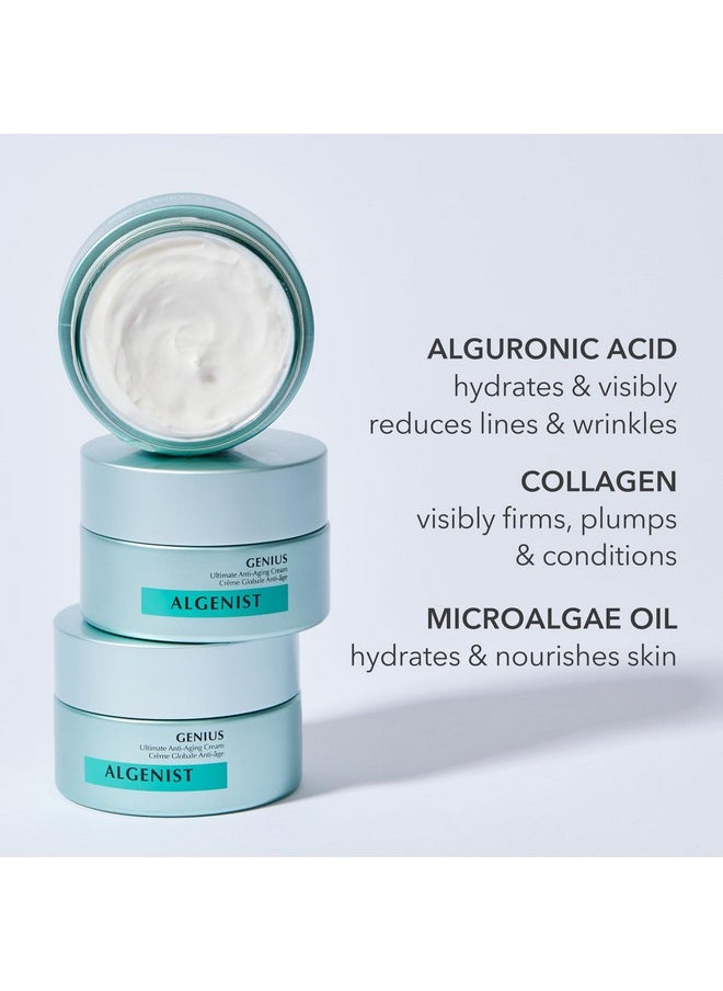 Algenist Algenist GENIUS Ultimate Anti-Aging Face Cream - Restoring Collagen Cream to Smooth, Brighten + Help Improve Skin's Radiance - Formulated with Patented Alguronic Acid and Microalgae Oil (1oz)  - Image 3