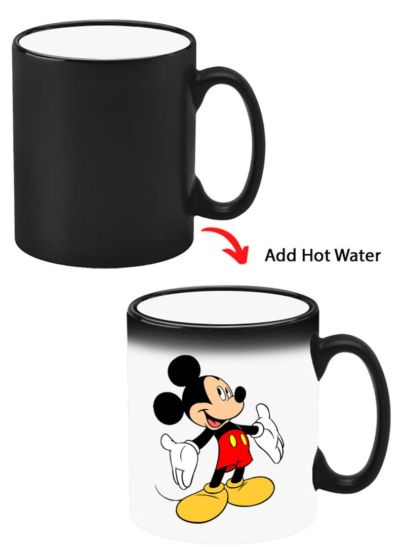 Theodor Color Changing Heat Sensitive Ceramic Mug, Image Revealed When HOT Liquid is Added! Mickey Mouse 1  - Image 1