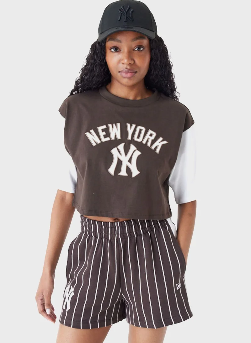 NEW ERA New York Yankees Mlb Cropped T-Shirt
