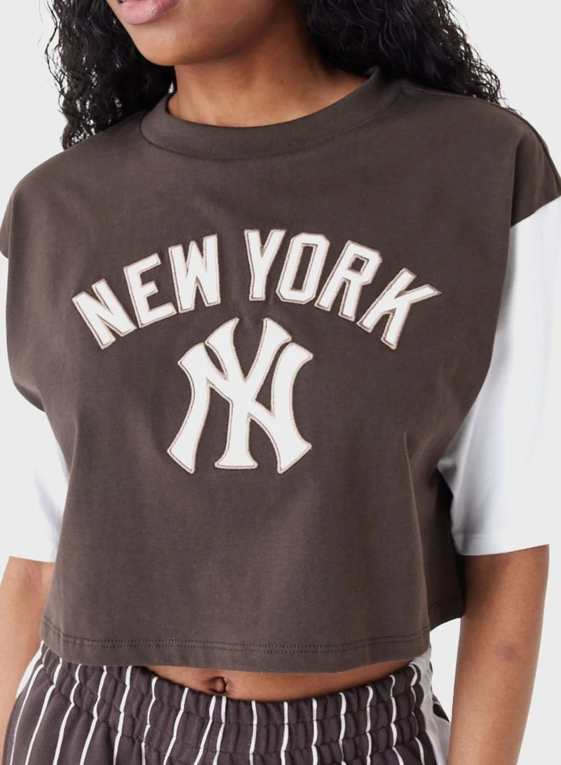 NEW ERA New York Yankees Mlb Cropped T-Shirt