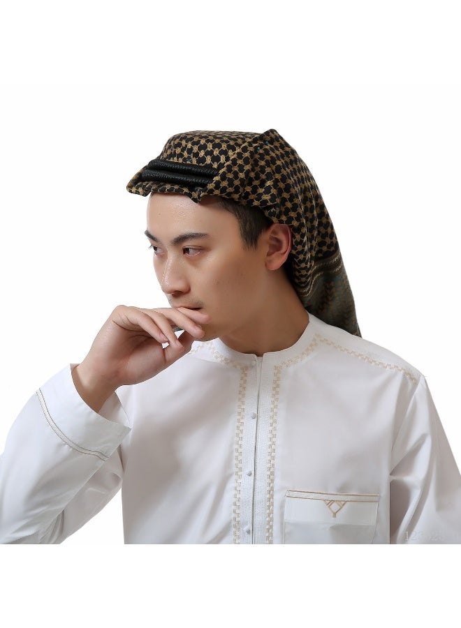 Male Headscarf Dubai Tourism Arab Headscarf Mixed Colors Wrapping Headband Wrapping Headscarf - Image 5