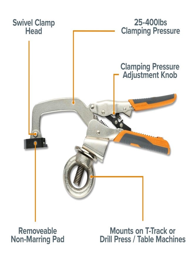 BORA Auto Adjust 3-Inch Drill Press/Bench Clamp BR-G060101 - Image 2