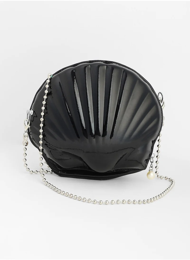 Haute Sauce The Coquille Sling Bag - Onyx Black