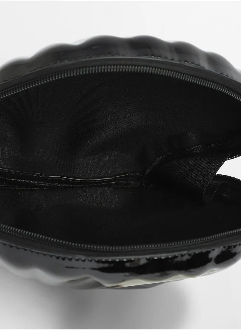 Haute Sauce The Coquille Sling Bag - Onyx Black