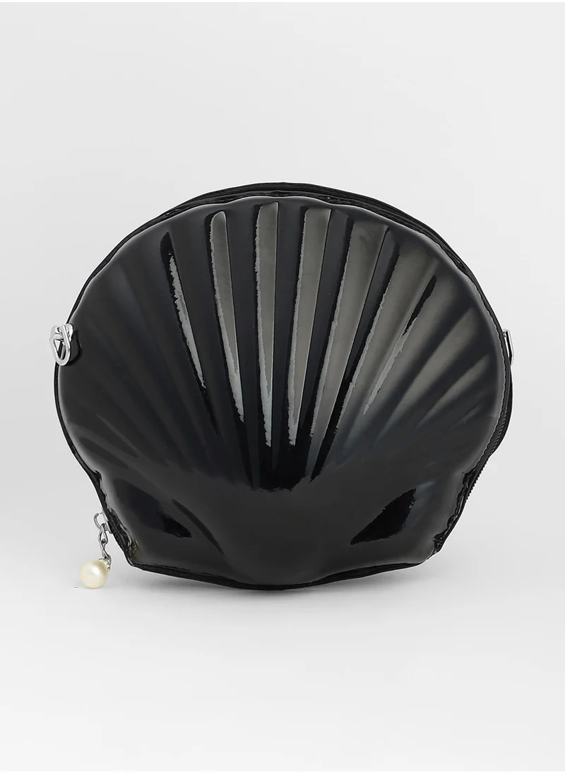 Haute Sauce The Coquille Sling Bag - Onyx Black