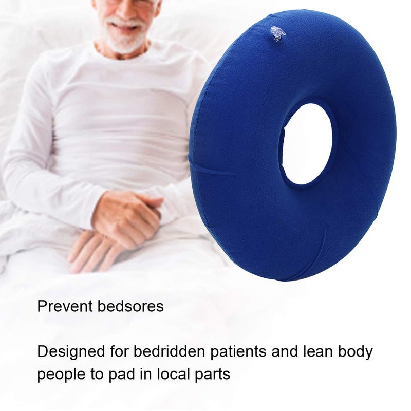 klarako Inflatable Cushions Donut Tailbone Pillow Anti-Bedsore Cushion Round Shape Breathable Inflatable Cushion for Bedridden Patient - Image 4