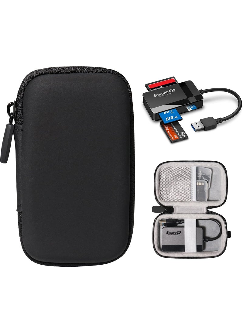 Alltravel Alltravel Palm Size organizing Case for SD Card Reader and Memory Cards Compatible with Apple Lightning to SD Card Camera Reader SmartQ C368 C307 UGREEN Uni Beikell Oyuiasle SUNTRSI and etcs  - Image 1