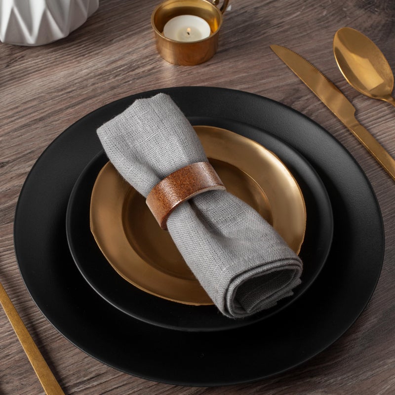 MEPERPER 12-Pack Wooden Napkin Rings, Hemlock Wood Table Napkin Holder, Handcrafted Decorative Napkin Rings for Weddings, Banquets, Family Dinners, and Formal Table Settings - Image 4
