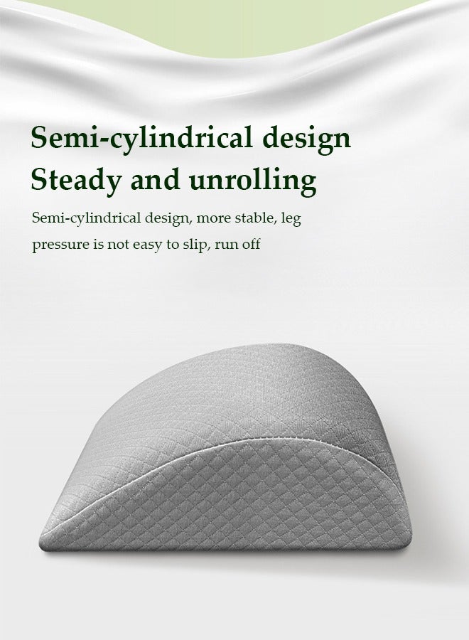 DUNISO Foot Rest Under Desk,high rebound sponge leg pillows, ergonomic knee pillows, removable and washable, suitable for offices, leisure, cars, airplanes, 40 * 18 * 5cm, grey  - Image 3