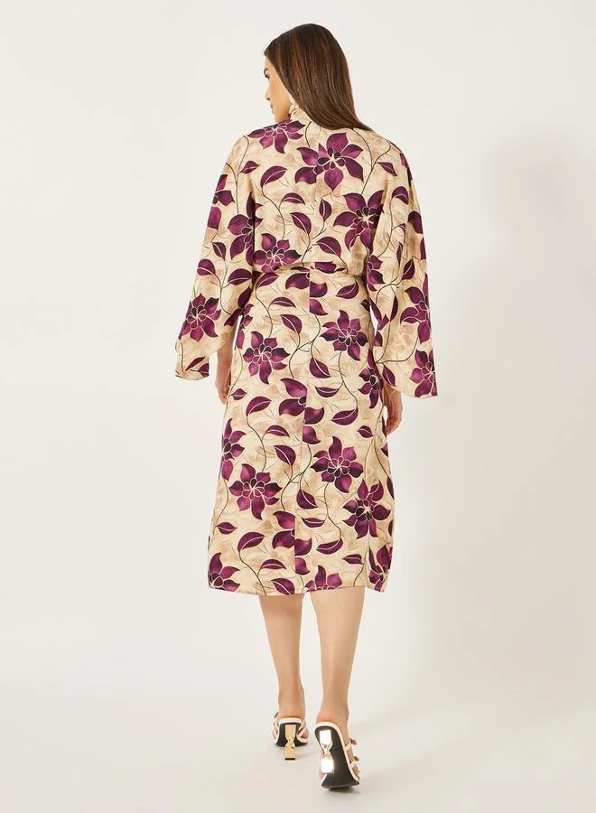 Styli Floral Print Dress