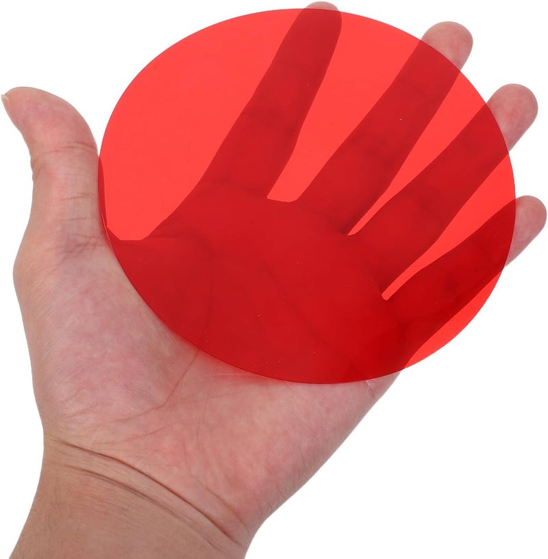 Zerodeko 30pcs Round Color Correction Gel Filter Sheets for Photography Lighting, 12cm Diameter Plastic Film for LED Studio and Flashlight, Multi-Color Lighting Filters for Photographic Use - Image 4