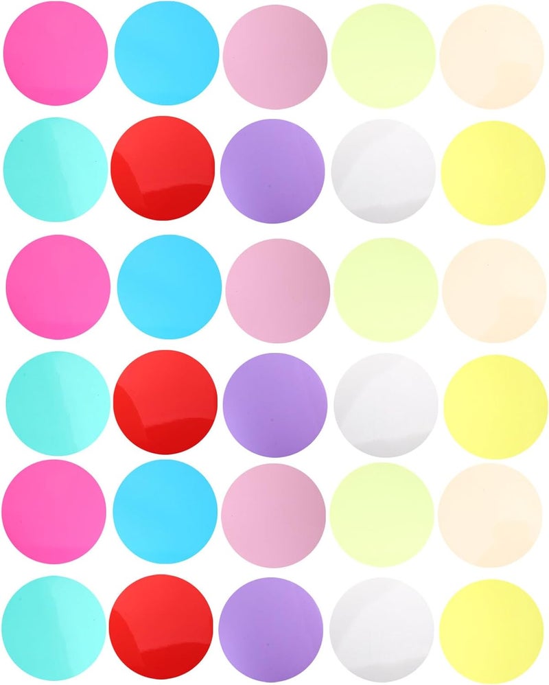 Zerodeko 30pcs Round Color Correction Gel Filter Sheets for Photography Lighting, 12cm Diameter Plastic Film for LED Studio and Flashlight, Multi-Color Lighting Filters for Photographic Use - Image 1