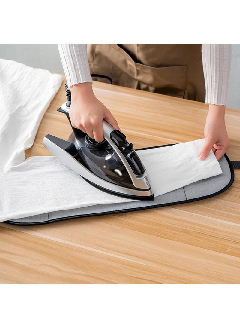 SOLARAE Portable Ironing Mat, Travel Ironing Pad, with Heat Resistant Technology, Foldable Design, for Small Spaces, for Washer, Dryer, Table Top, and Countertop use (50x64cm) - Image 2
