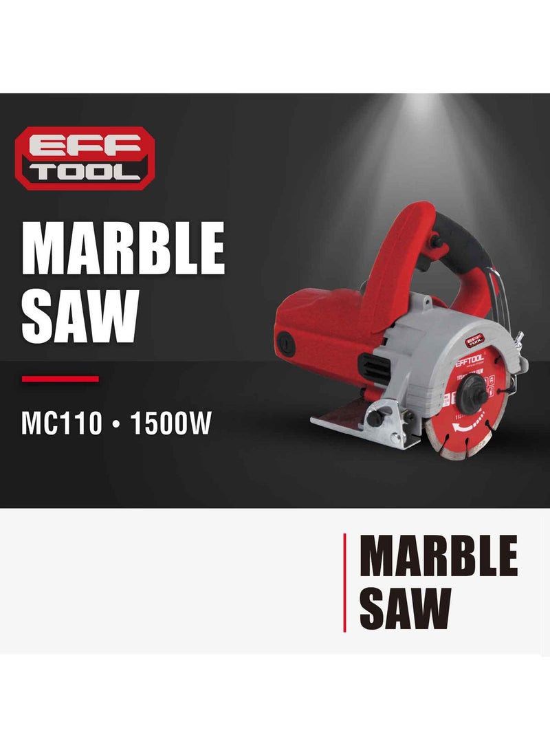 EFFTOOL منشار دائري لقطع الأخشاب 1500 واط قاطع رطب / جاف 115 مم أداة نجارة محمولة ، مثالية للتشذيب والمشاريع الخارجية - Image 3