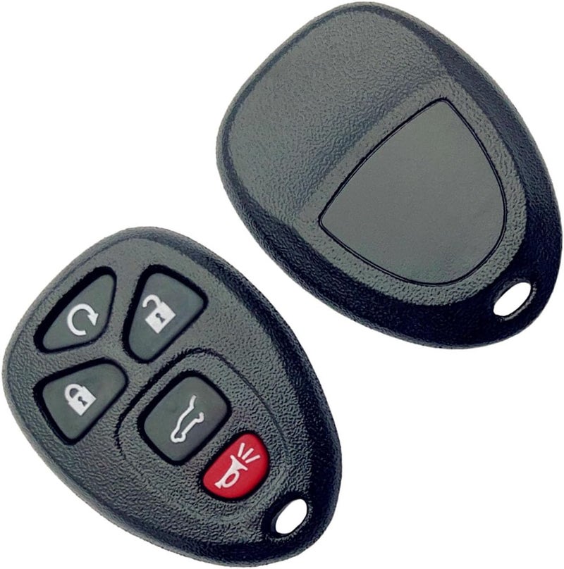 ADUDS Key Fob Shell Replacement for Chevy Suburban Tahoe Traverse/GMC Acadia Yukon/Cadillac Escalade SRX/Buick Enclave/Saturn Outlook 5 Button Car Keyless Entry Remote Key Fob Case Cover (5 Button-B) - Image 3