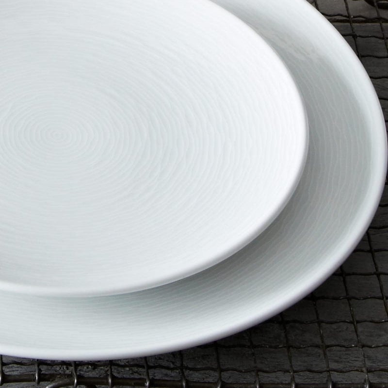 Noritake Colorscapes WhiteonWhite Swirl 16Piece Coupe Dinnerware Set Service for 4 - Image 5