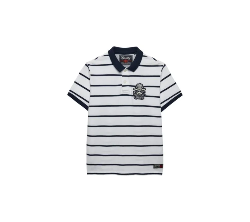 Superdry Crest Stripe Polo Shirt