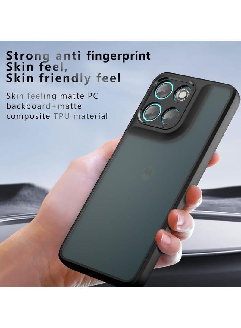 غطاء متوافق مع Motorola Moto G67 Power/G57 Power 5G، بإطار سيليكون مرن فائق الرقة والخفة + غطاء خلفي من الأكريليك الشفاف العاكس - Image 5